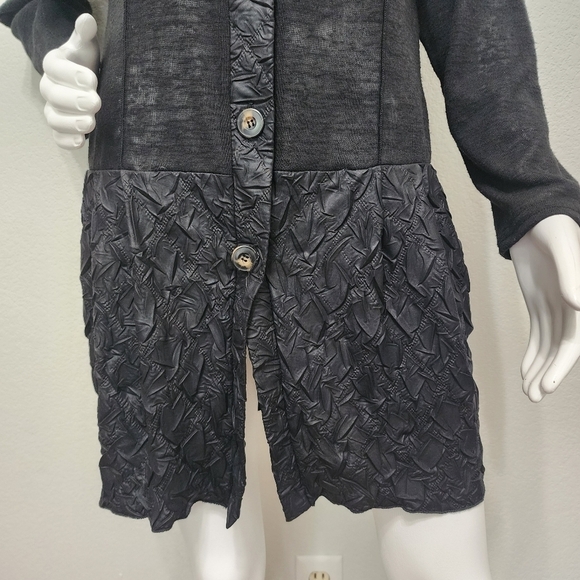 Y&S by Moonlight Black Long Cardigan Size M - Picture 11 of 14